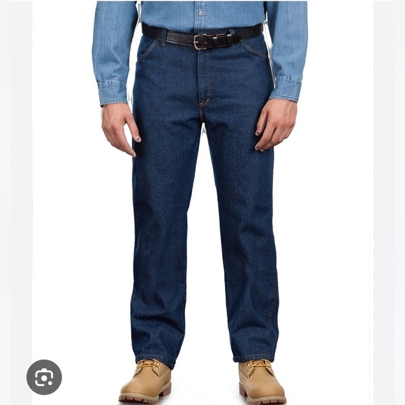 Men’s UniFirst Work Uniform Denim Jeans Size 42 X 29 Rugged Outdoor - Picture 1 of 7